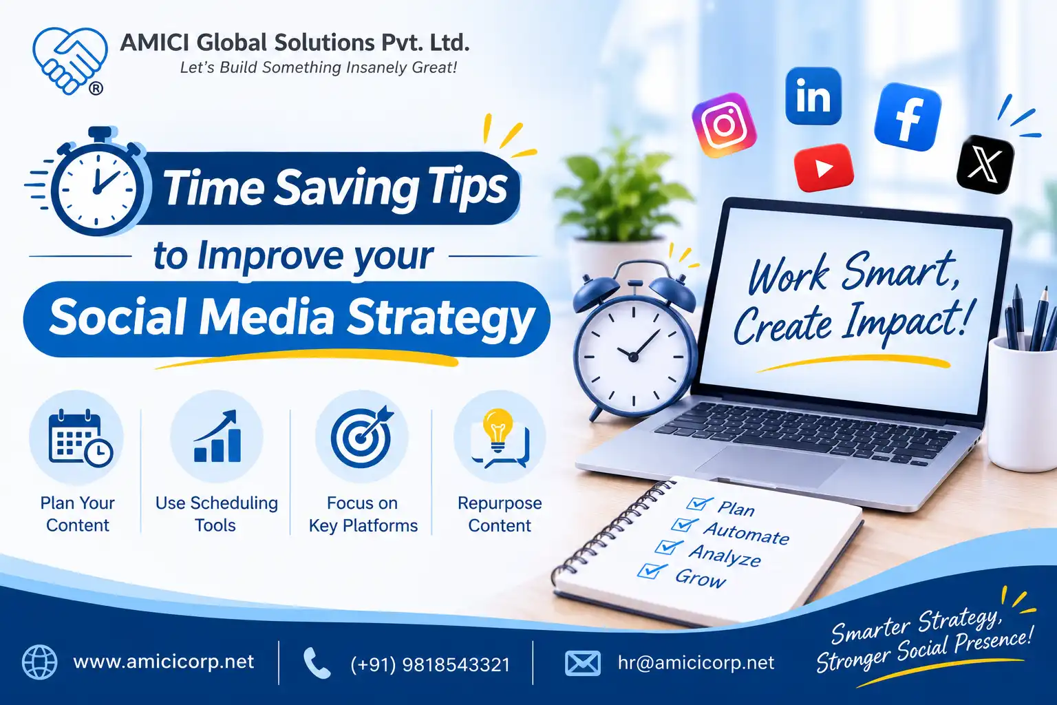 Time Saving Tips to Improve your Social Media Strategy